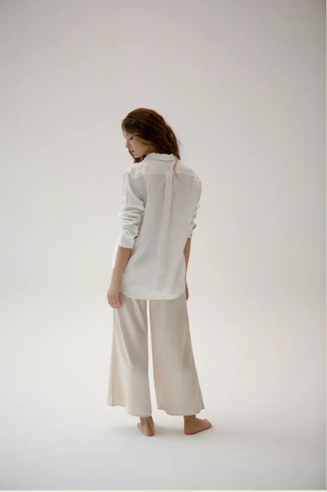 Kyra Flared Silk Pants