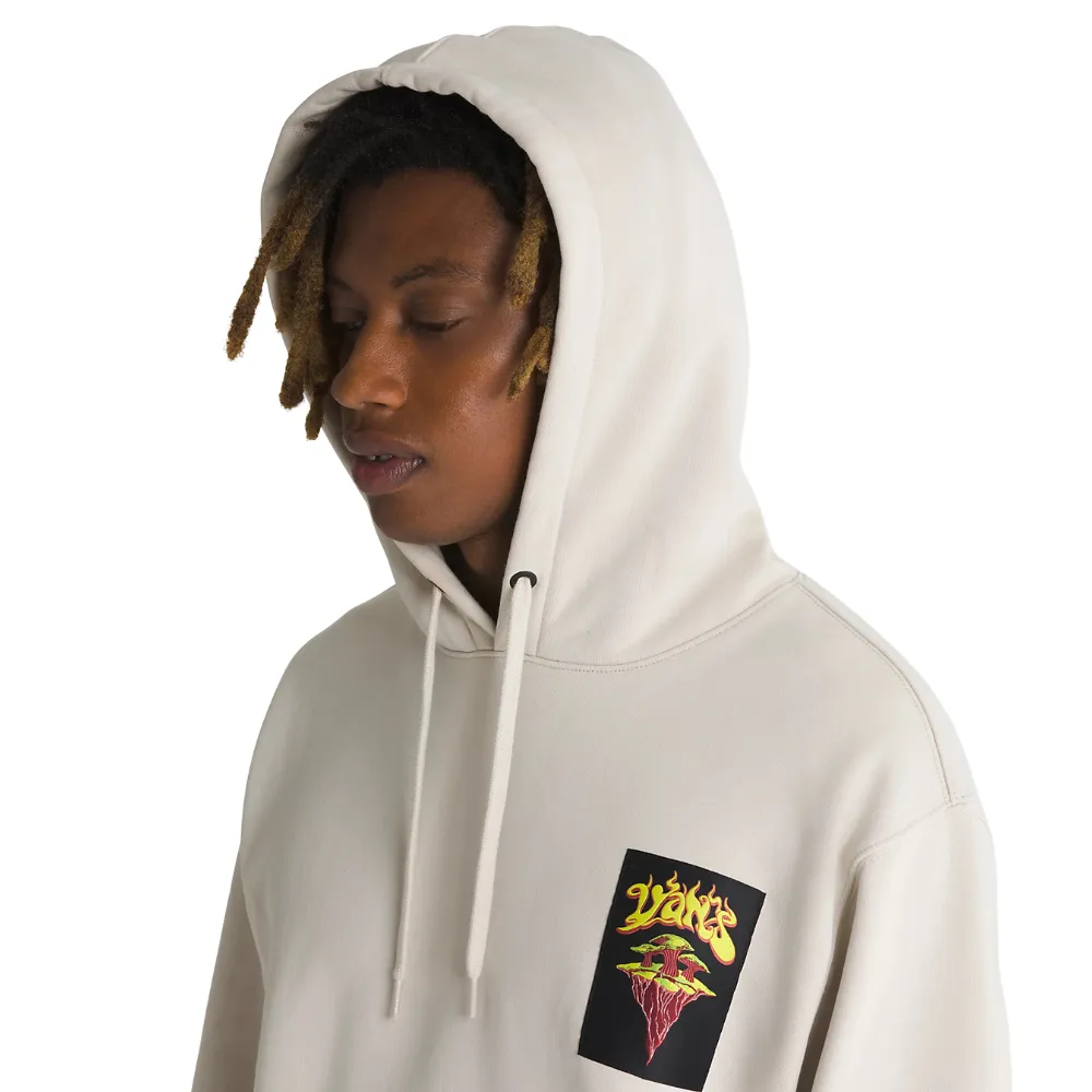 Meteor Mushroom Loose Pullover Hoodie Oatmeal