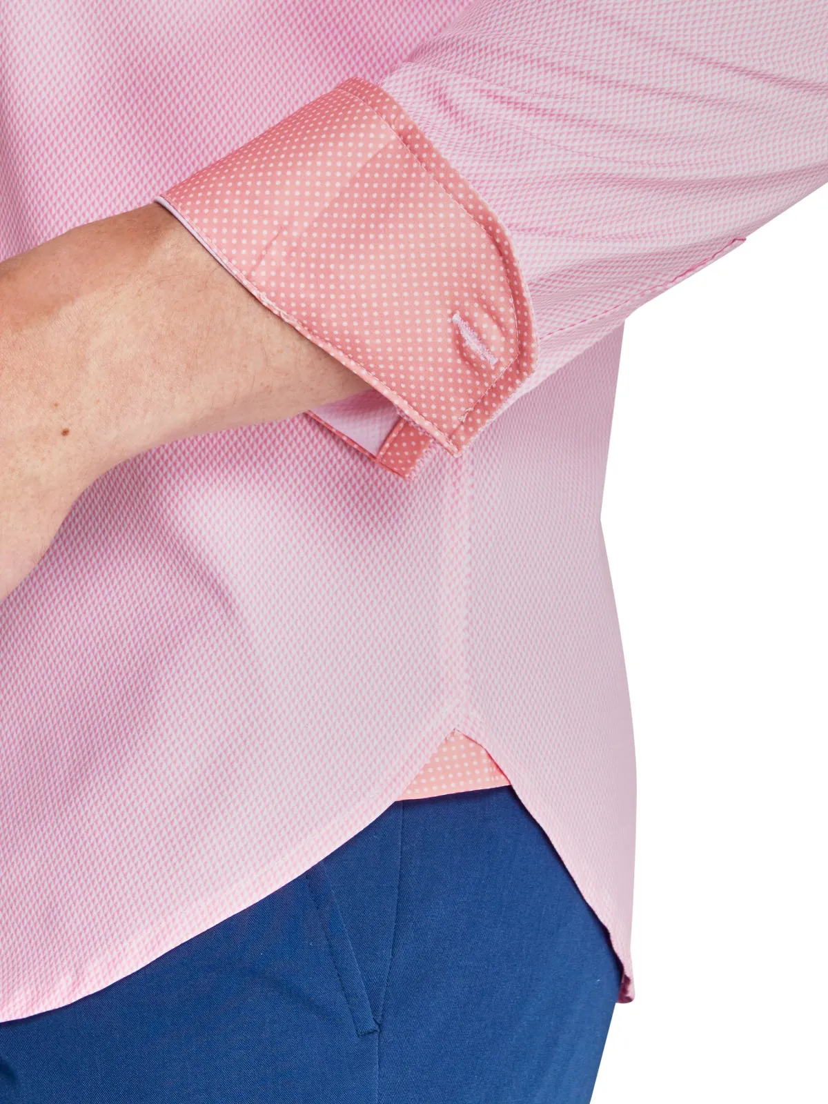 Micro Diamond Geo Performance Dress Shirt