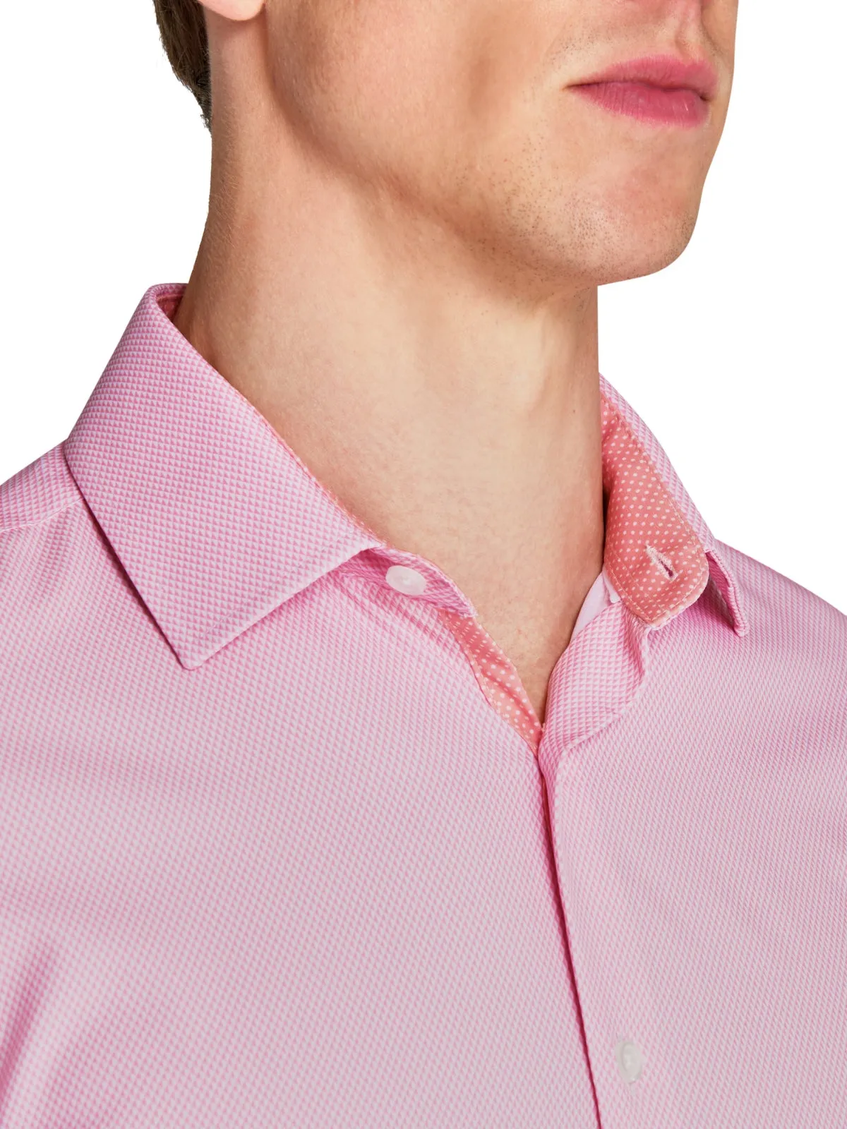 Micro Diamond Geo Performance Dress Shirt