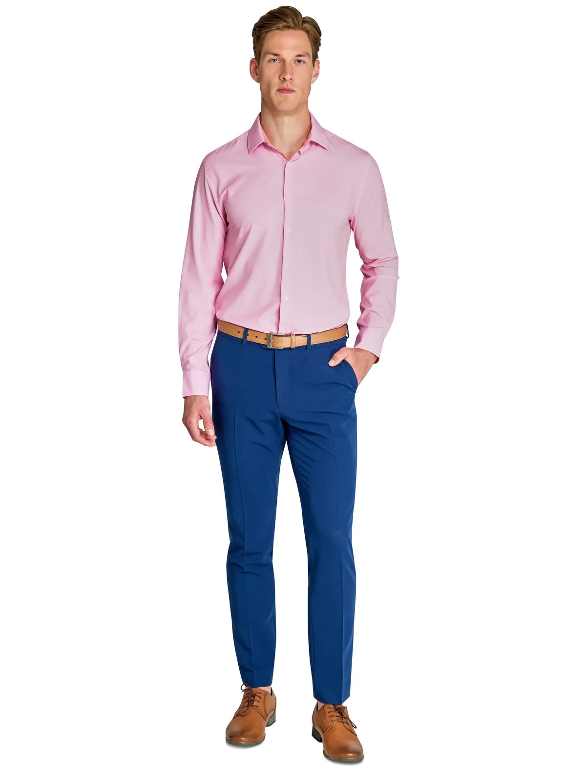 Micro Diamond Geo Performance Dress Shirt