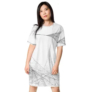 Minimalist Spiderweb T-Shirt Dress