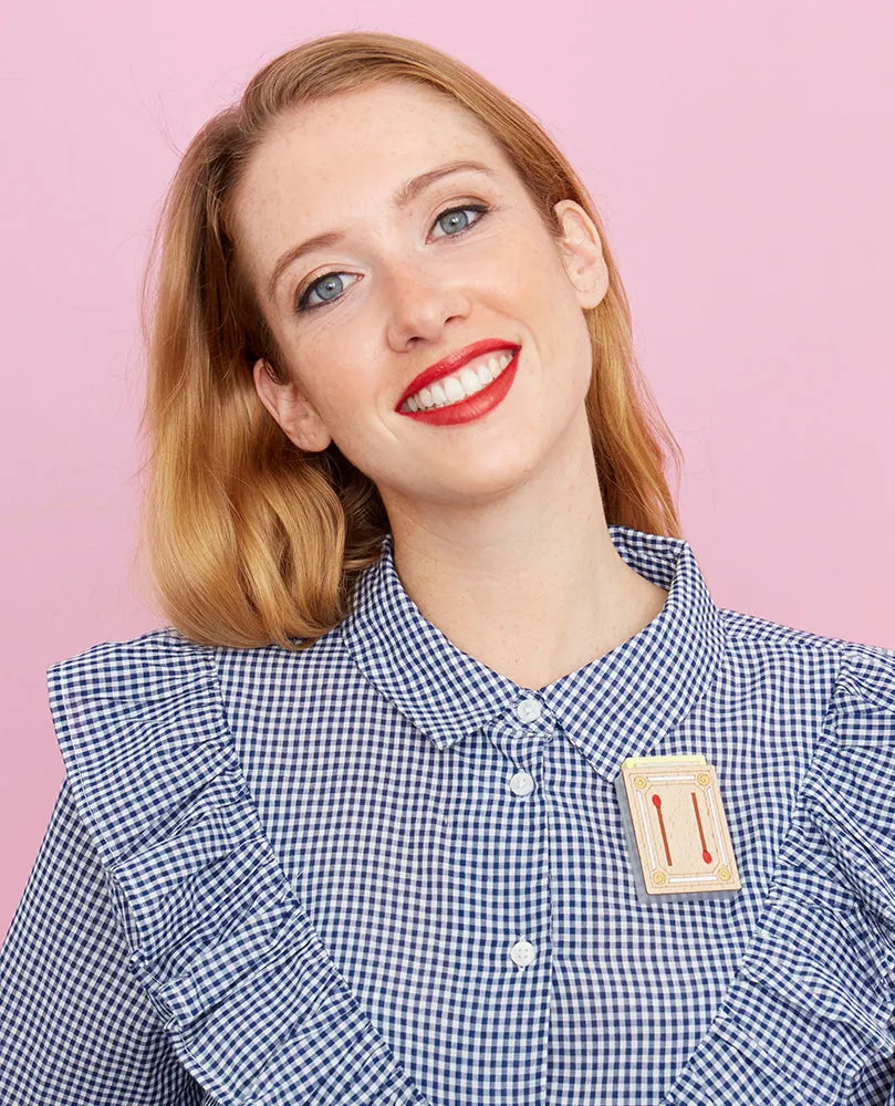 My cosy Matchbox Bed Brooch -Interactive-