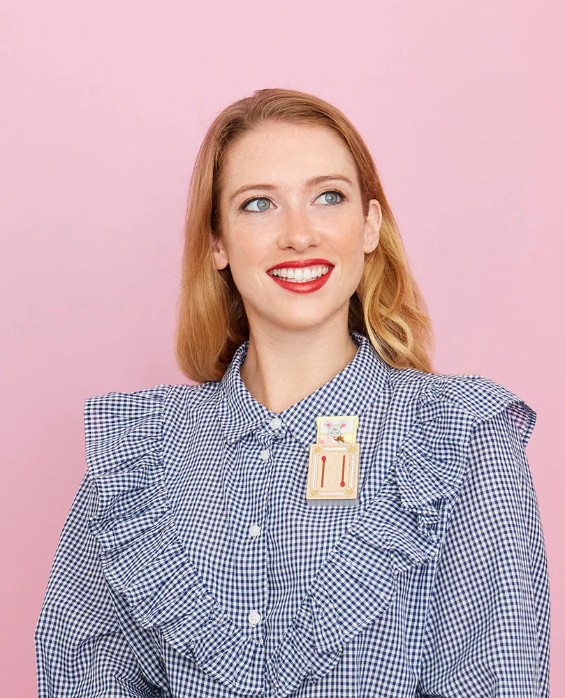 My cosy Matchbox Bed Brooch -Interactive-
