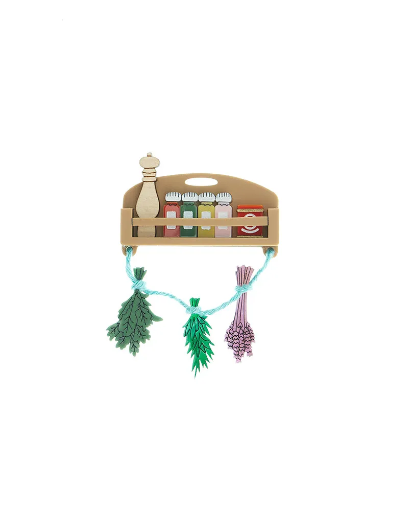 Nana’s DIY Spice Rack Brooch