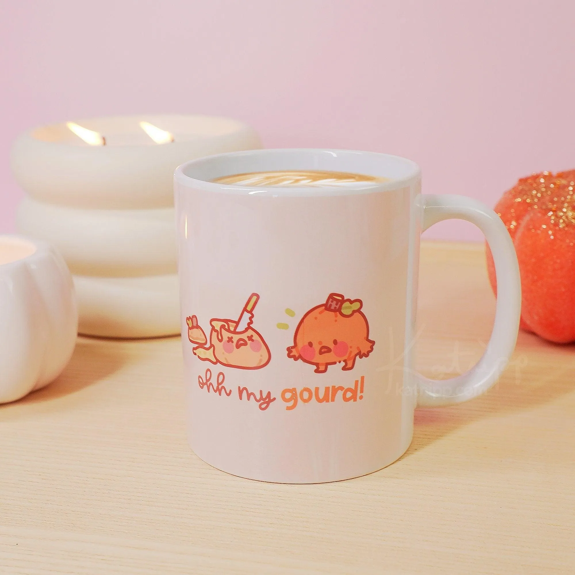 Ohh My Gourd Mug | Funny Autumn Pumpkin Cup | Kawaii Halloween Cosy Season Drinkware