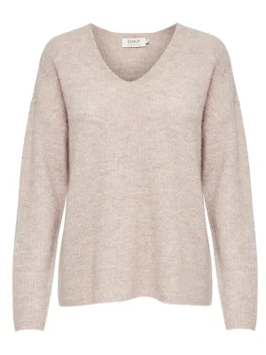 Only Camilla - V-hals pullover strik