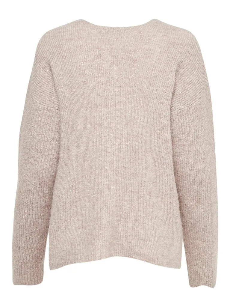 Only Camilla - V-hals pullover strik
