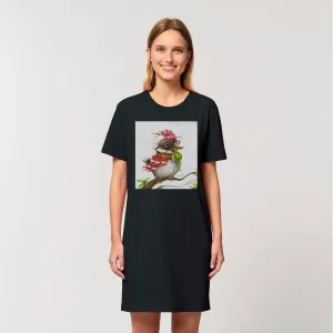 Pete the Sweet Little Bird Organic T-Shirt Dress