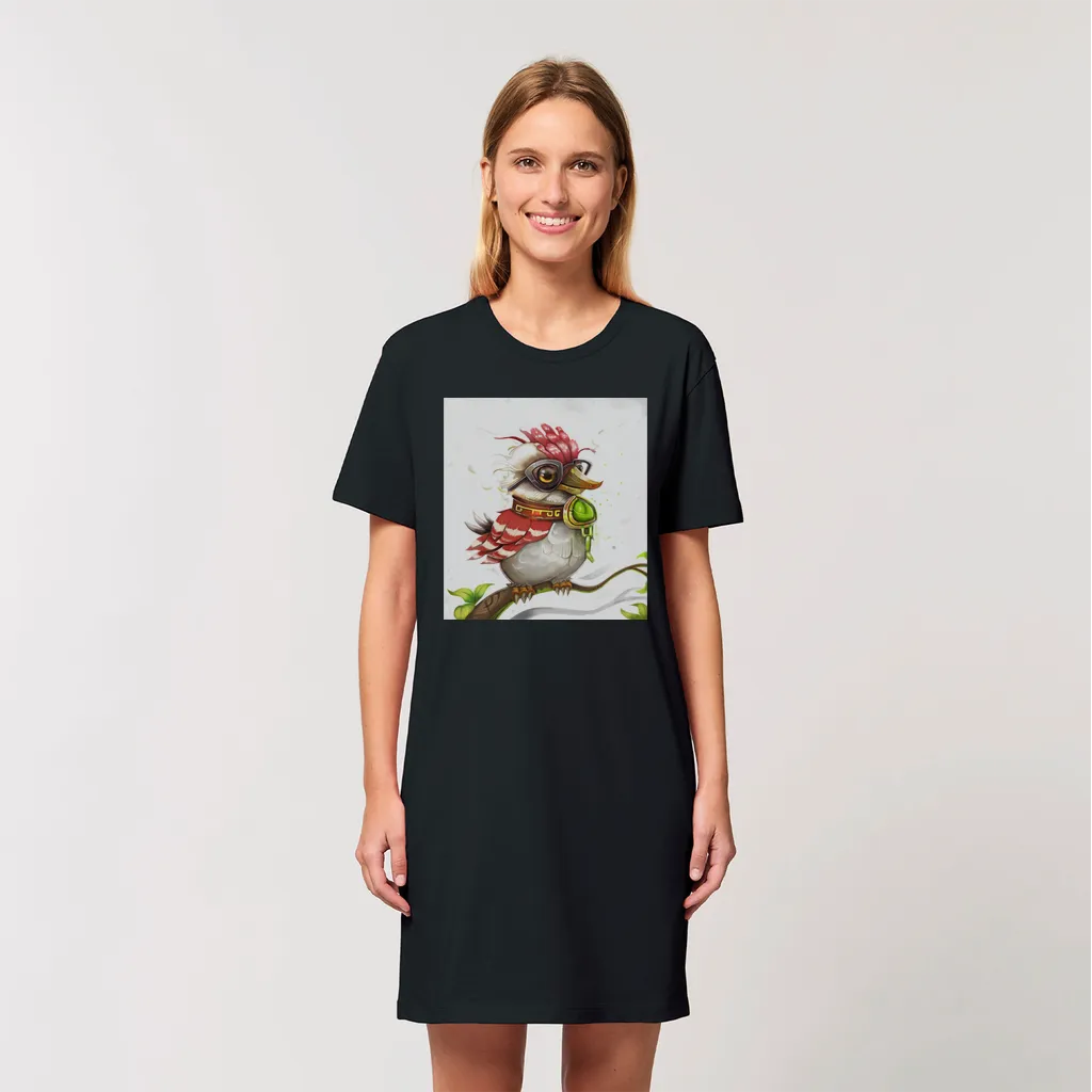 Pete the Sweet Little Bird Organic T-Shirt Dress