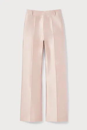 PINK NUDE Satin Flared Pants