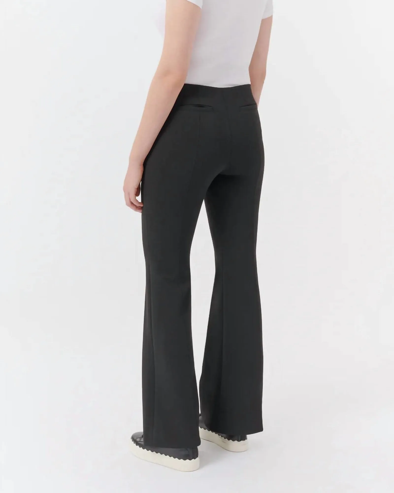 Ponte Flare Pant In Black | Black