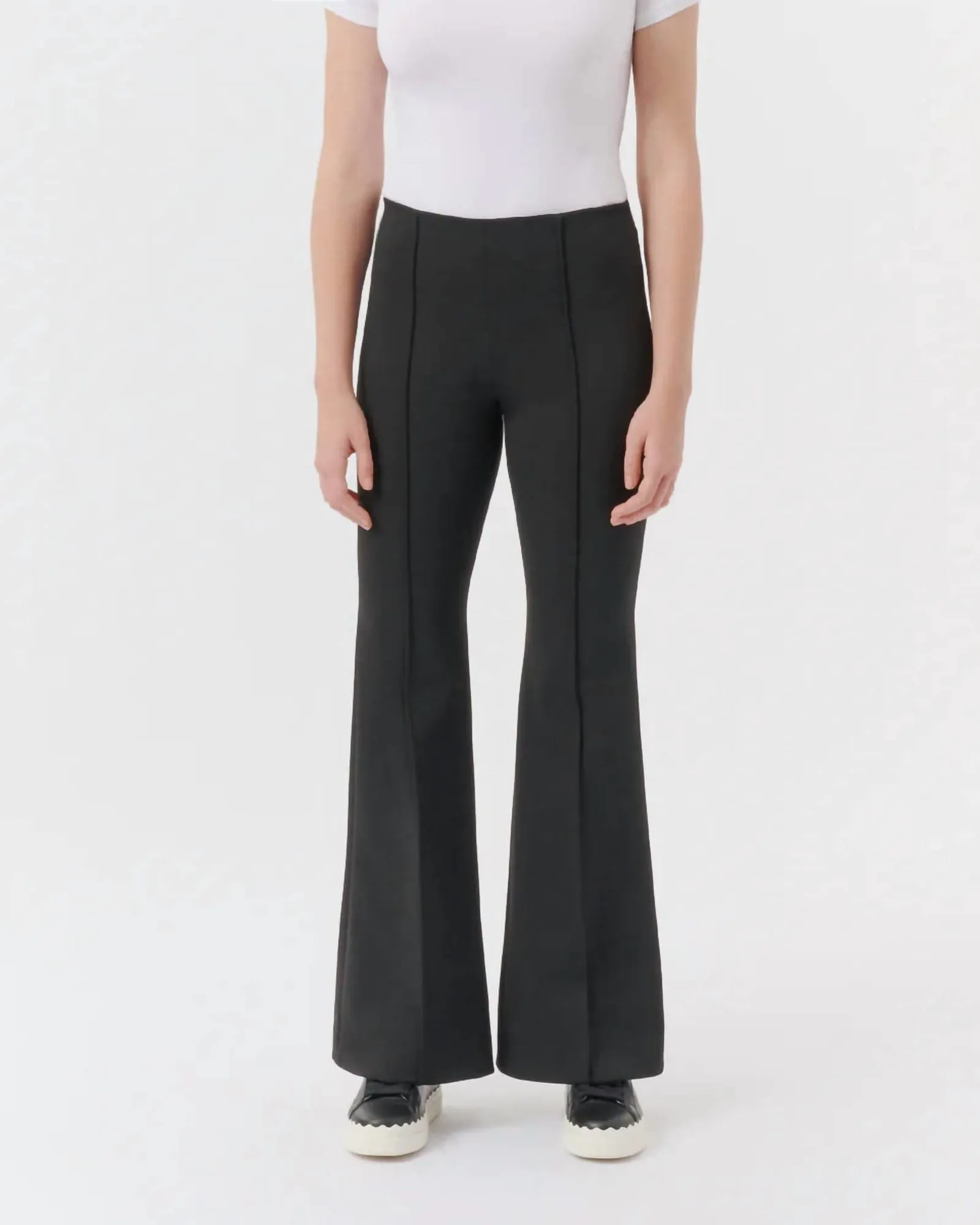 Ponte Flare Pant In Black | Black
