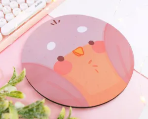 Robin Mouse Pad | Cute Kawaii Bird Desk Mat | Cosy Cottagecore Autumn & Winter Decor