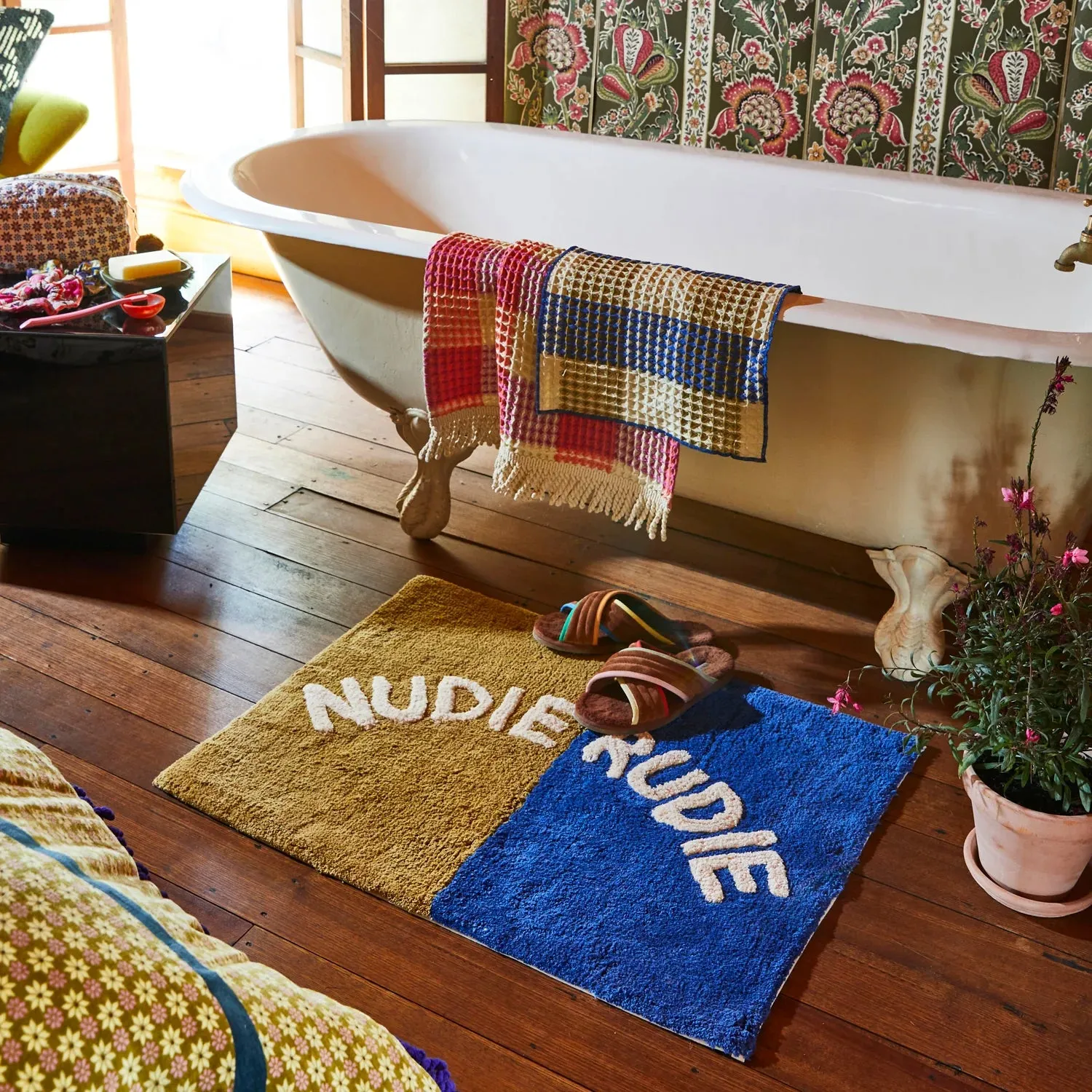 Sage & Clare Bath Mat Nudie Tula Cobalt