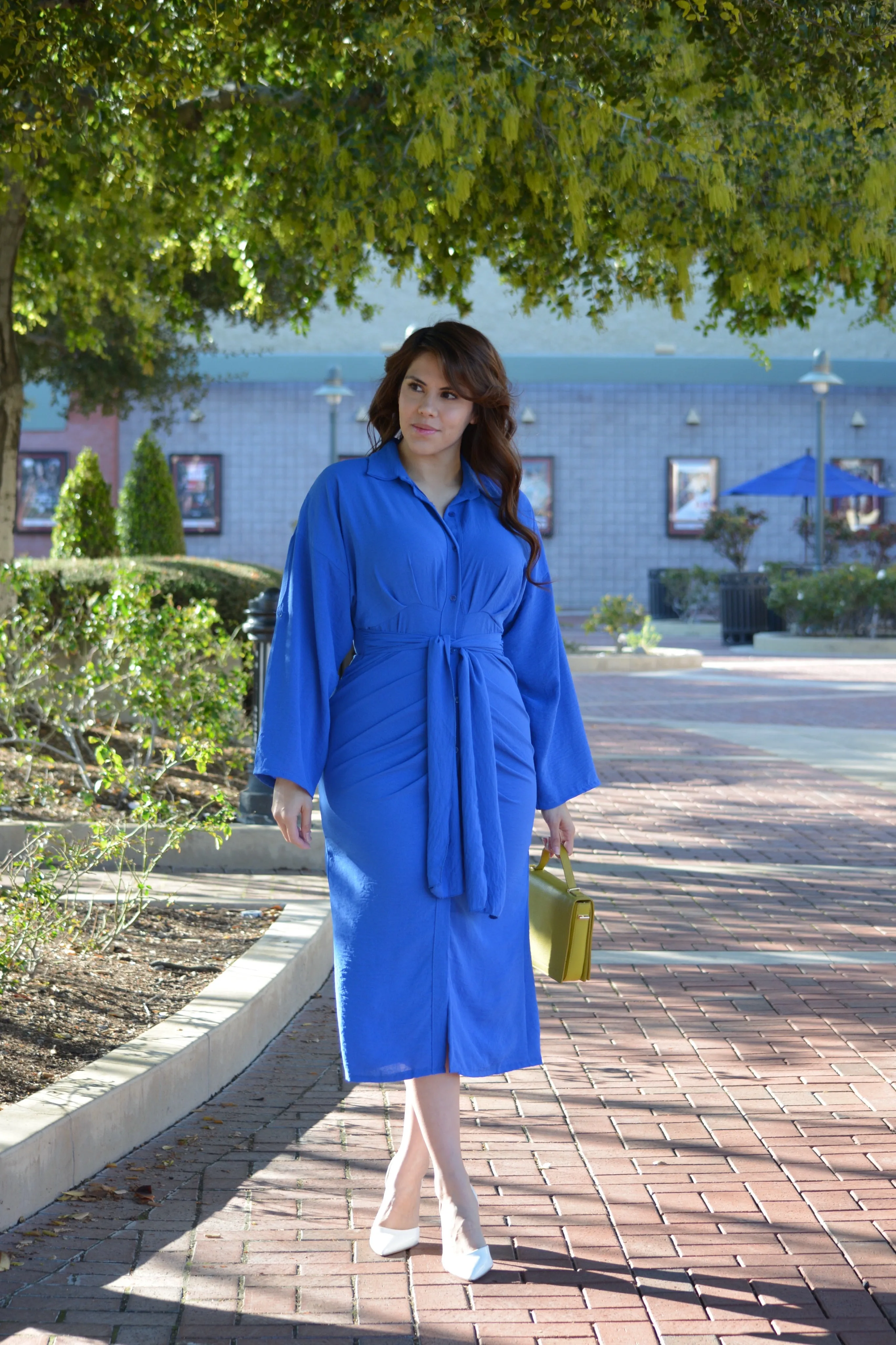 Savannah Royal Blue Midi Dress