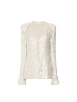 Sequin Jacket with Flare Sleeves