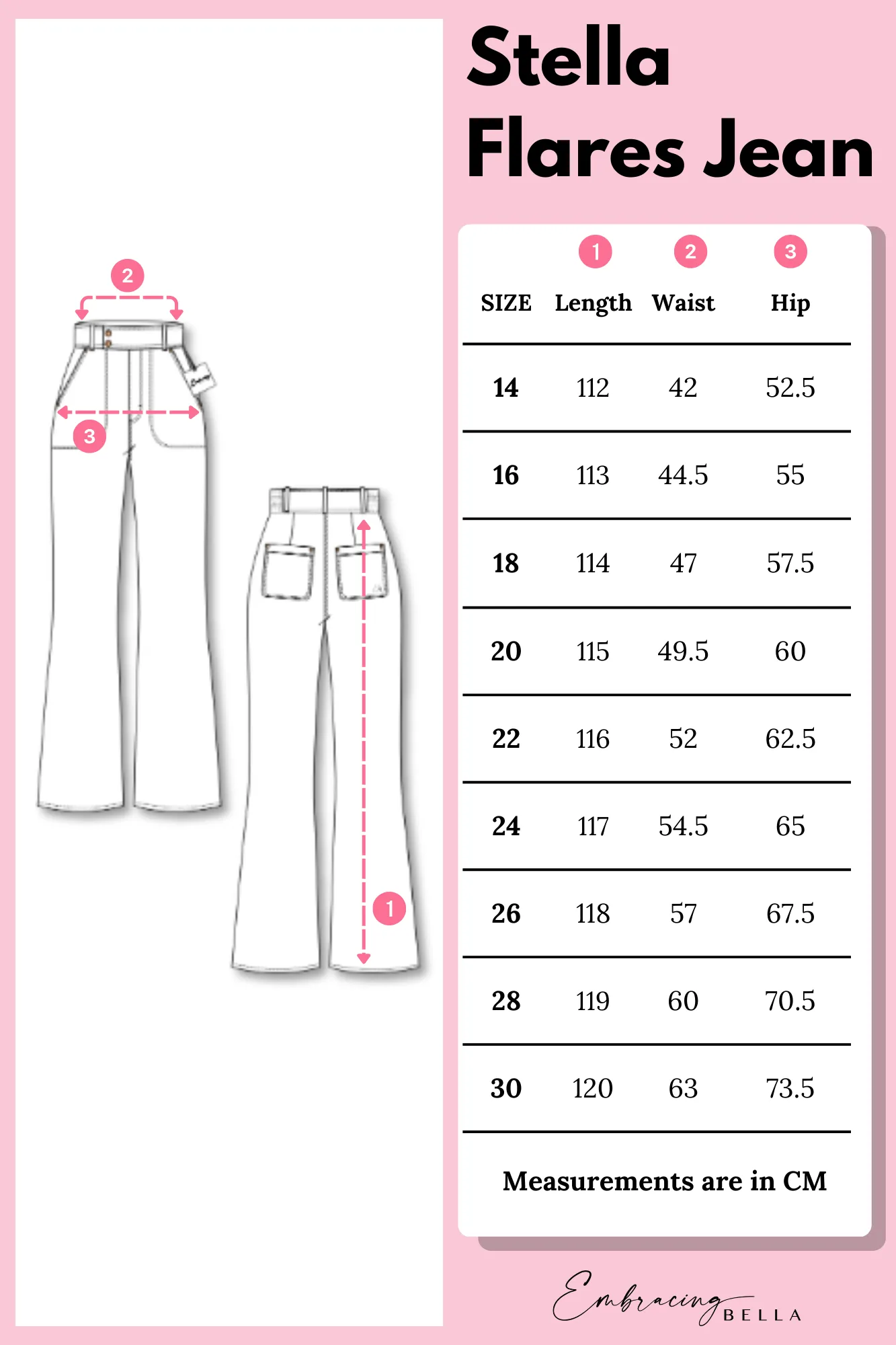 'STELLA' Flares - Dark Denim