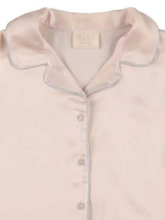 Story Loris   Viscose blend short-sleeved pajama set 