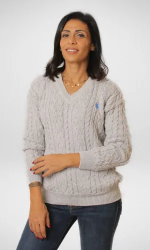 USP Pullover V-Neck - Grey