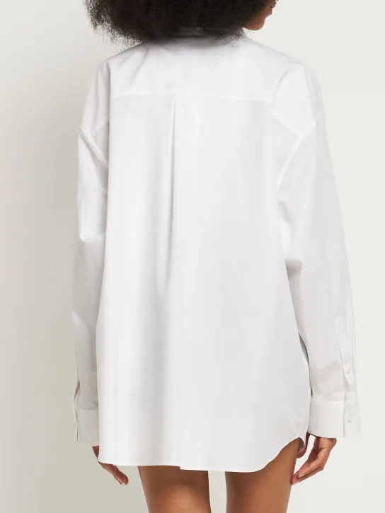Valentino   Cotton poplin mini shirt dress 