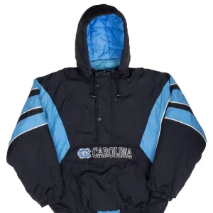 VINTAGE NCAA UNC NORTH CAROLINA PULLOVER HEAVY JACKET 2XL 1990S