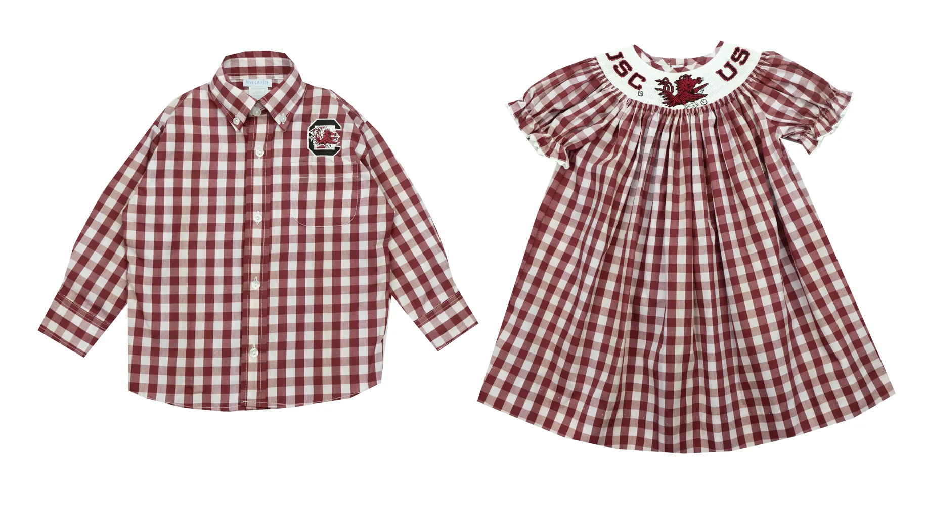 Vive La Fete University of South Carolina Embroidered Dress Shirt