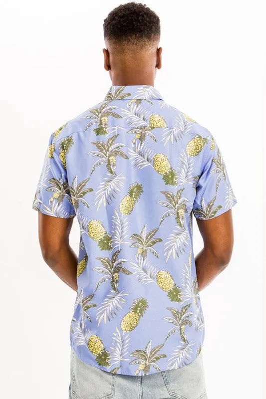 WEIV Hawaiian Print Shirt