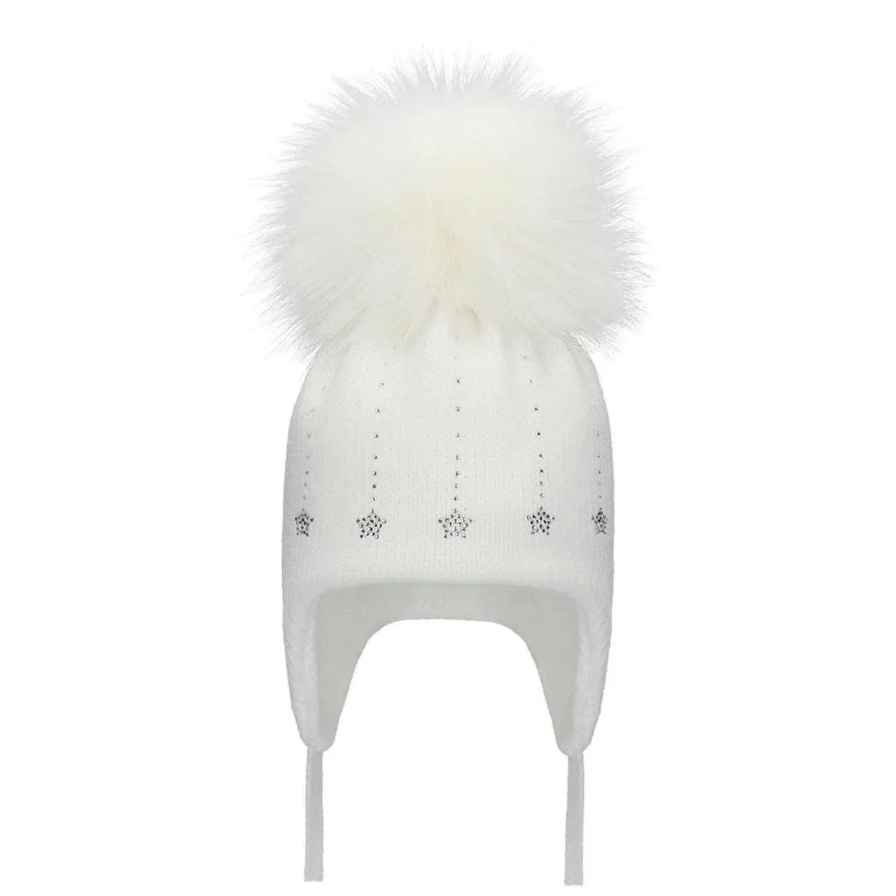 White Pom Pom Envy Star Fall Hat