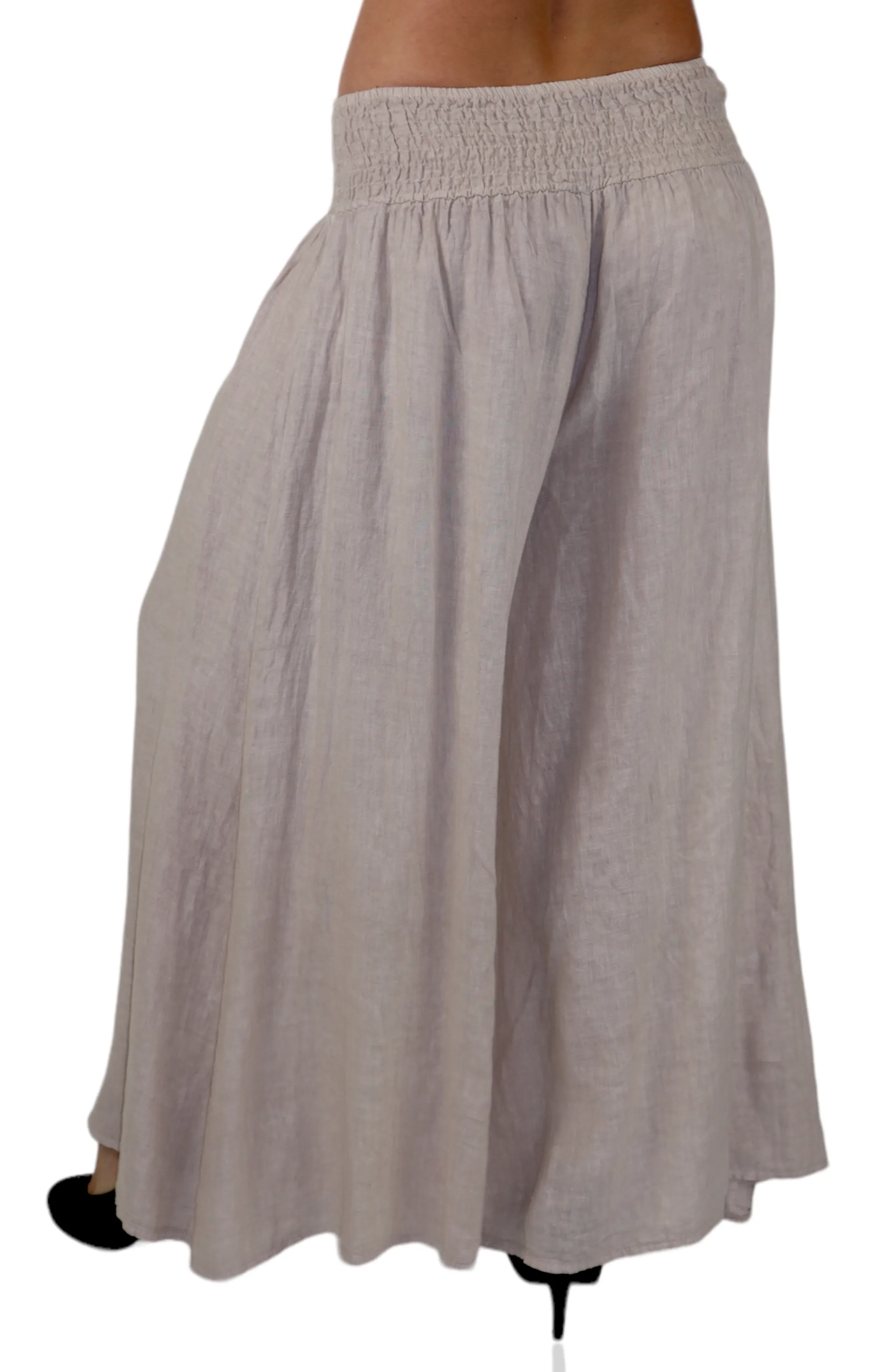 Women Cheetah Linen Wide legged Palazzo Pants, Designer Comfy and Breathable Flounce Pants | One Size Fits All