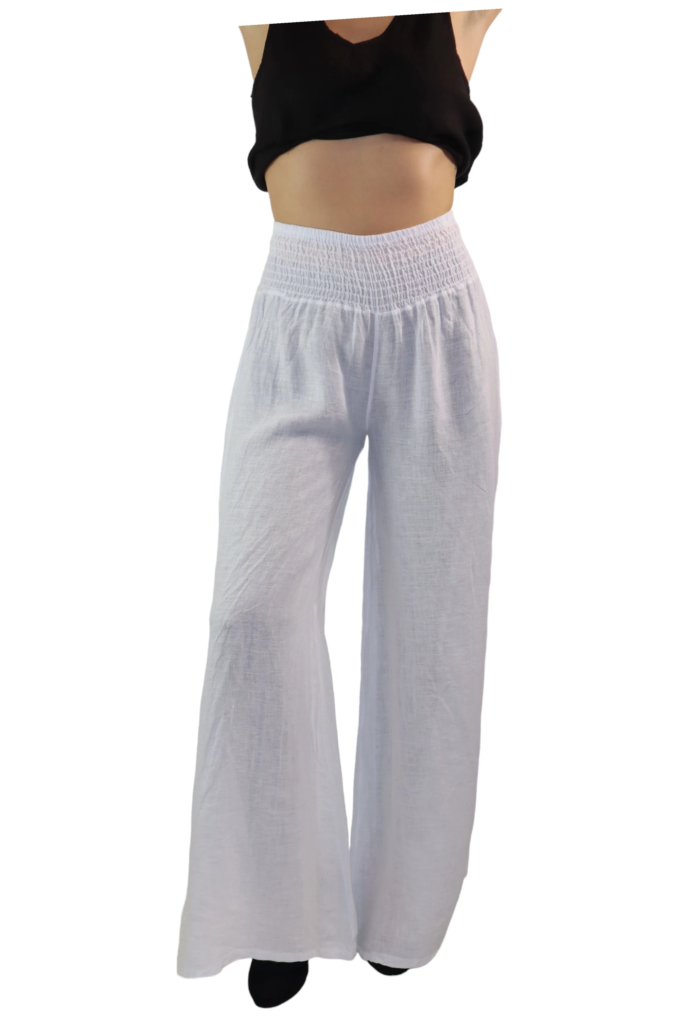 Women Cheetah Linen Wide legged Palazzo Pants, Designer Comfy and Breathable Flounce Pants | One Size Fits All