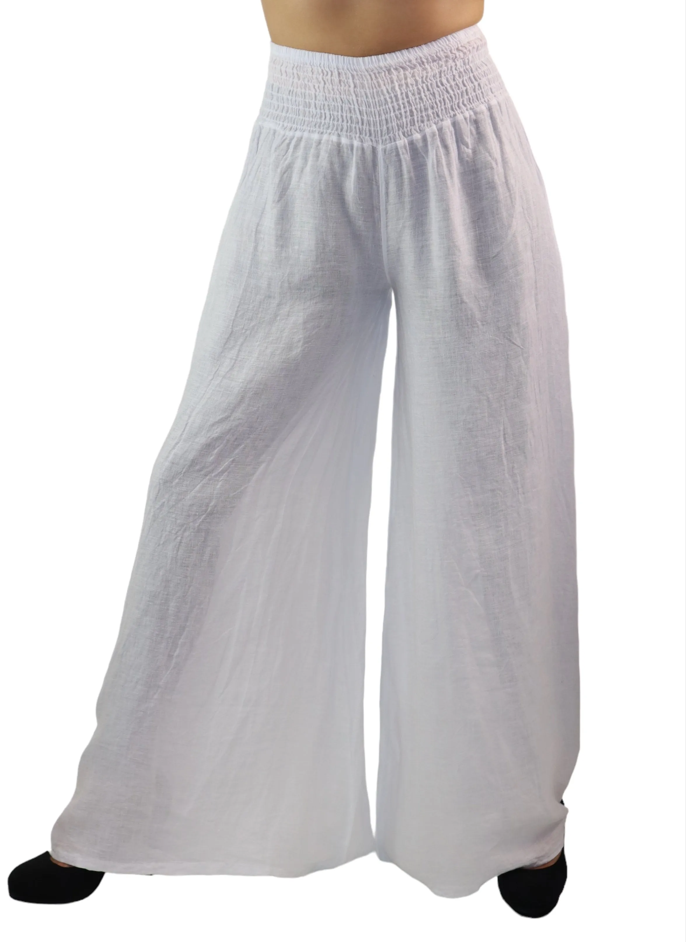 Women Cheetah Linen Wide legged Palazzo Pants, Designer Comfy and Breathable Flounce Pants | One Size Fits All