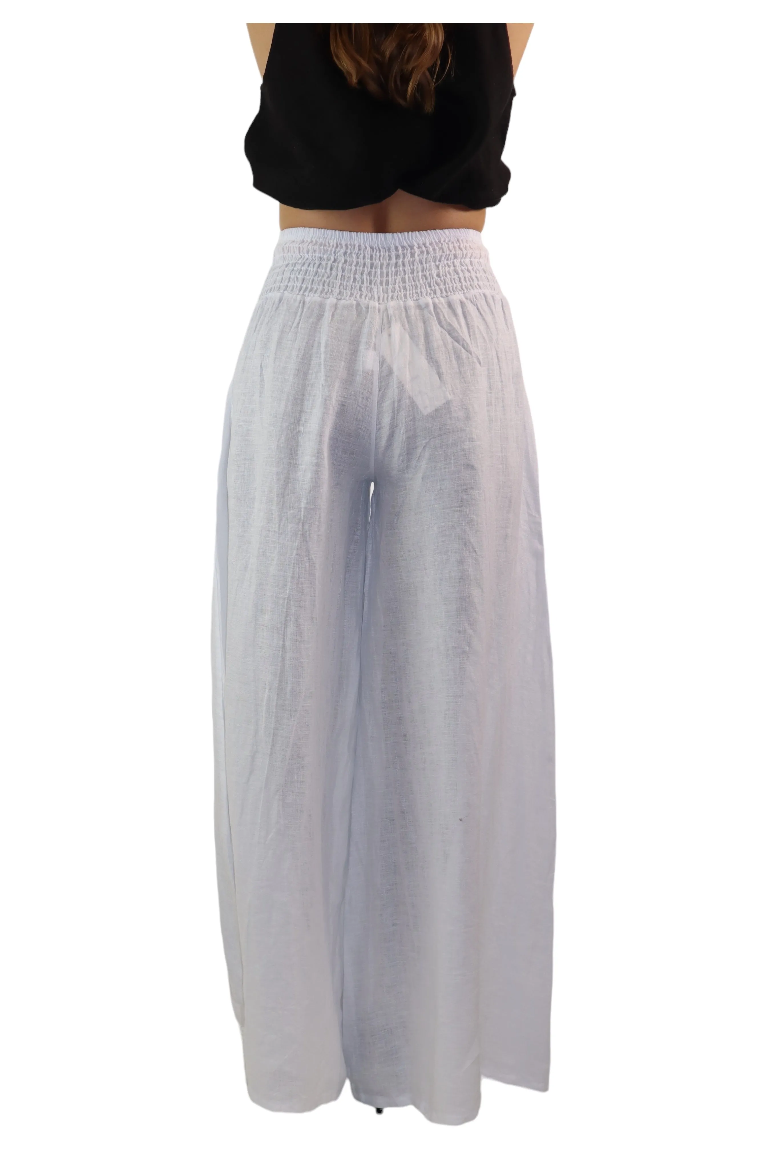 Women Cheetah Linen Wide legged Palazzo Pants, Designer Comfy and Breathable Flounce Pants | One Size Fits All