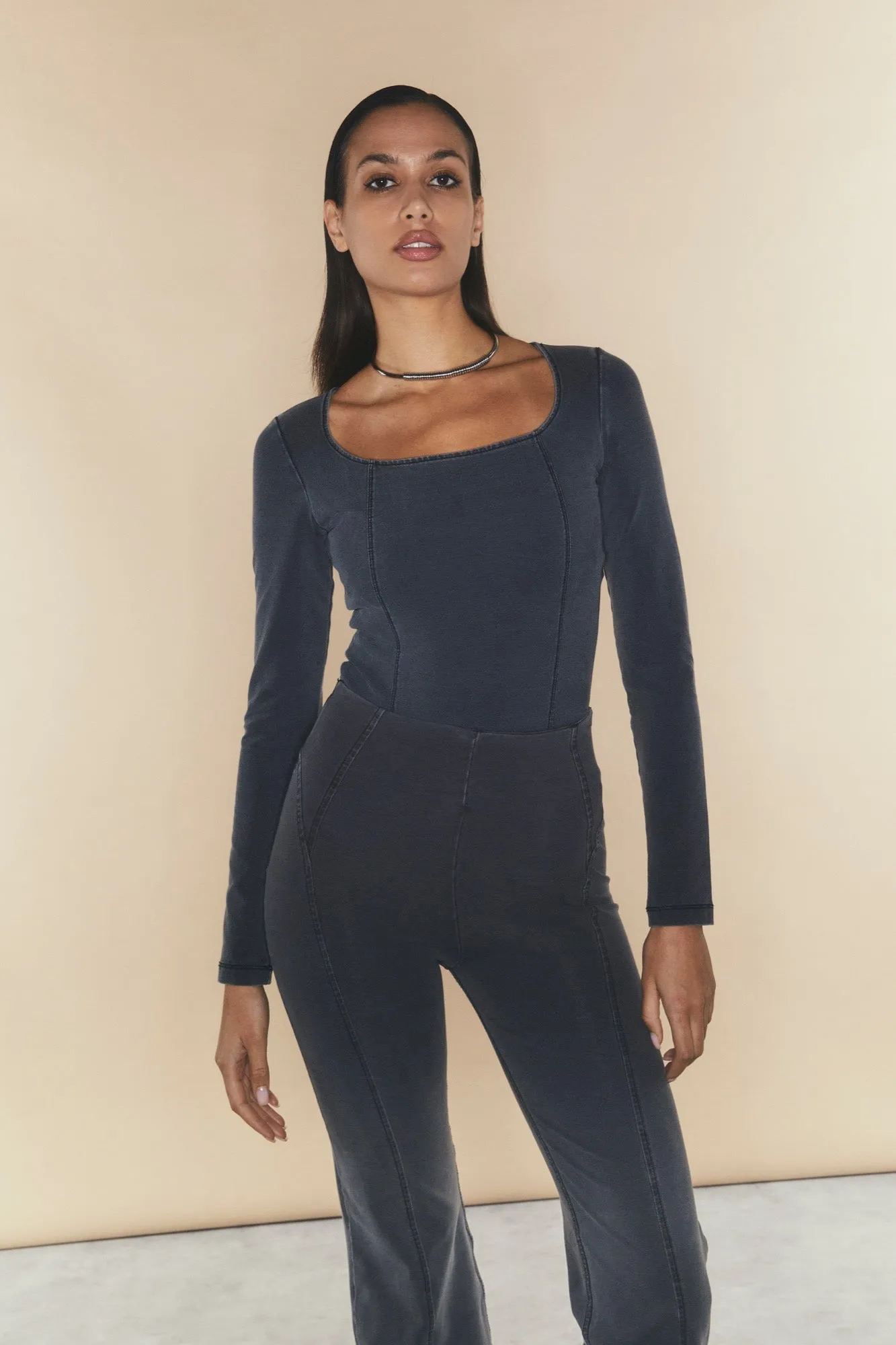 (WRUP29HF419-J125N) High Waist Flared WR.UP®  met Stylisch Stitches